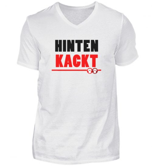 2025/26 Spieltag 02 | Freiburg | HINTEN KACKT DER BOCK | - Herren V-Neck Shirt-3