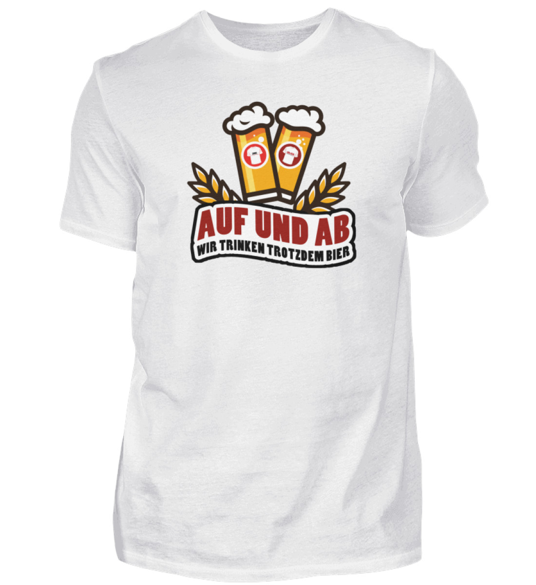 AUF UND AB | Aktionsshirt 2025/26 | Rundhals - Herren Shirt-3