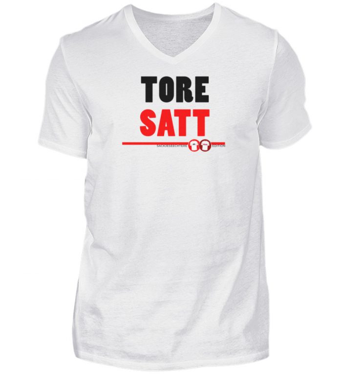 Wolfsburg | TORE SATT - VW PLATT | Sackjeseechterer Edition - Herren V-Neck Shirt-3