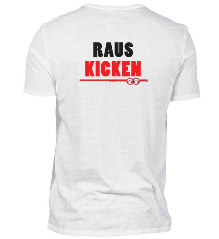 2022/23 Spiel 22 | Wolfsburg | PLASTIK WÖLFE RAUS KICKEN | Sackjeseechtere Edition - Herren V-Neck Shirt-3