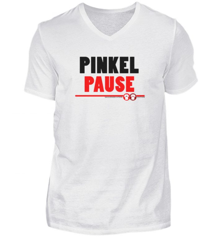 2022/23 Spiel 19 | Leipzig | PINKEL PAUSE - STINKE BRAUSE | Sackjeseechterer Edition - Herren V-Neck Shirt-3
