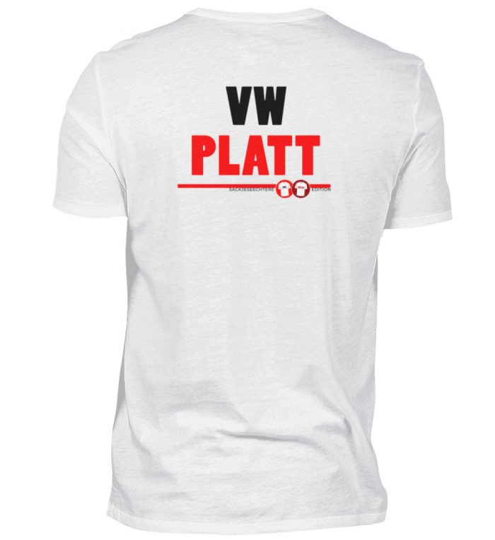 Wolfsburg | TORE SATT - VW PLATT | Sackjeseechterer Edition - Herren V-Neck Shirt-3